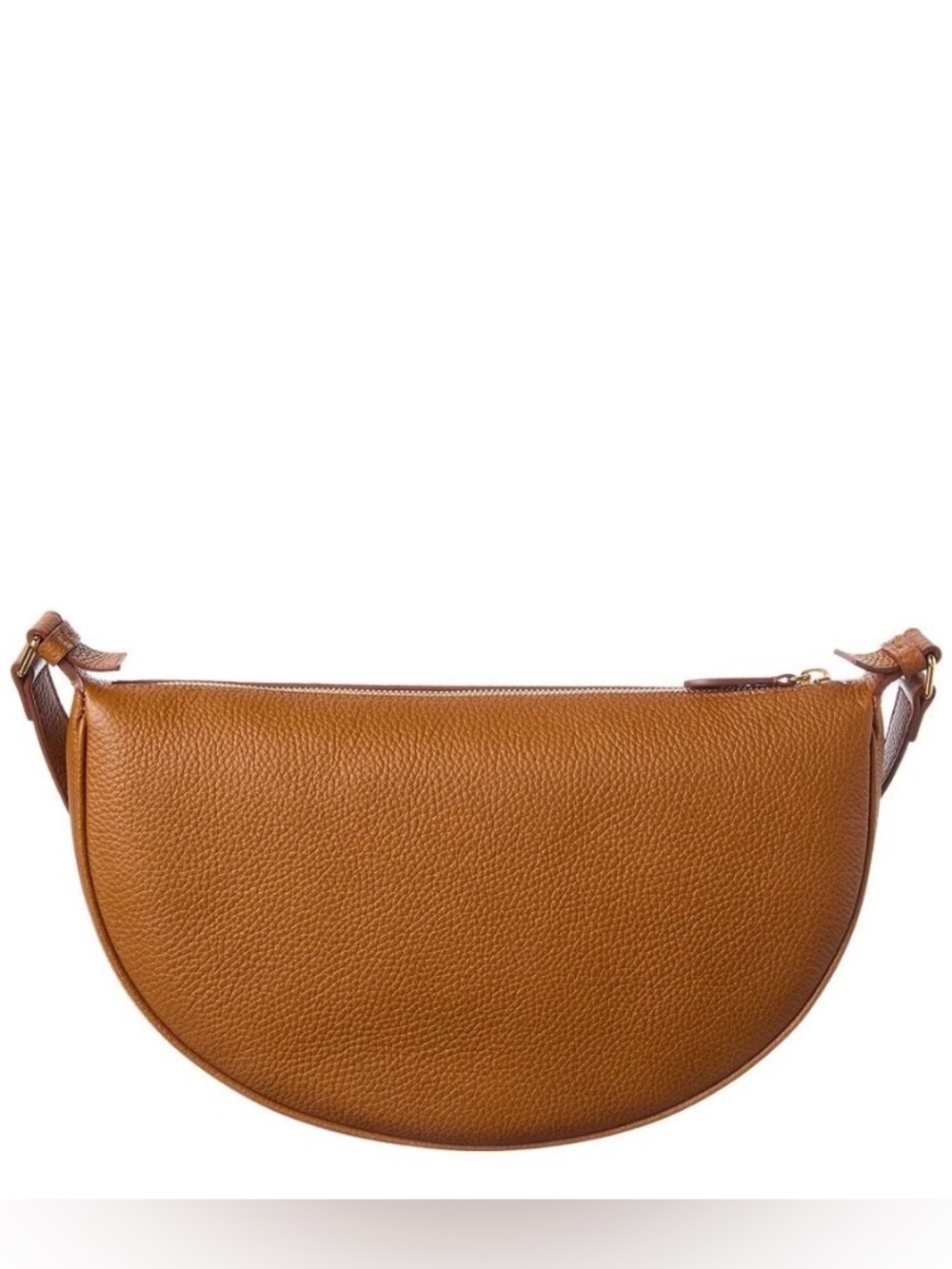 Burberry All Soft Large Tan Leather Half Moon Crossbody Sling Bag NWT - Picture 4 of 13